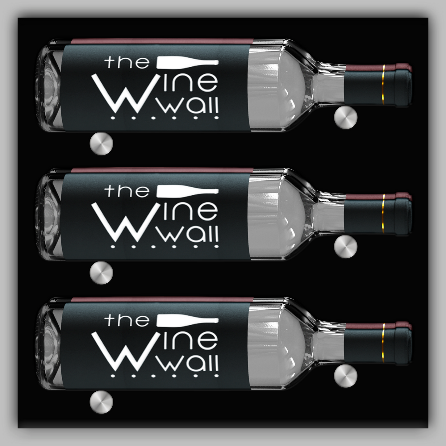 Wine Wall Tile - 6 Bottles Label Out