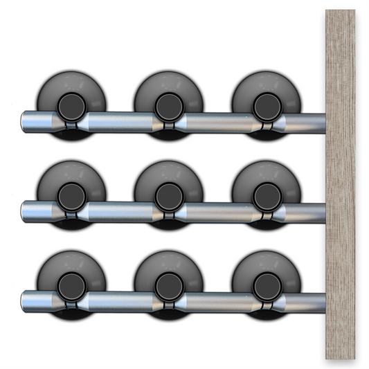 Wood Wine Wall Tile - 9 Bottles Label Out