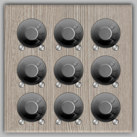 Wood Wine Wall Tile - 9 Bottles Cork Out